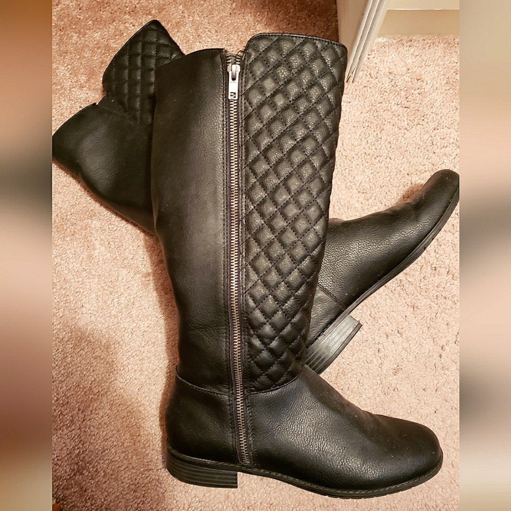 Quilted Riding Boot